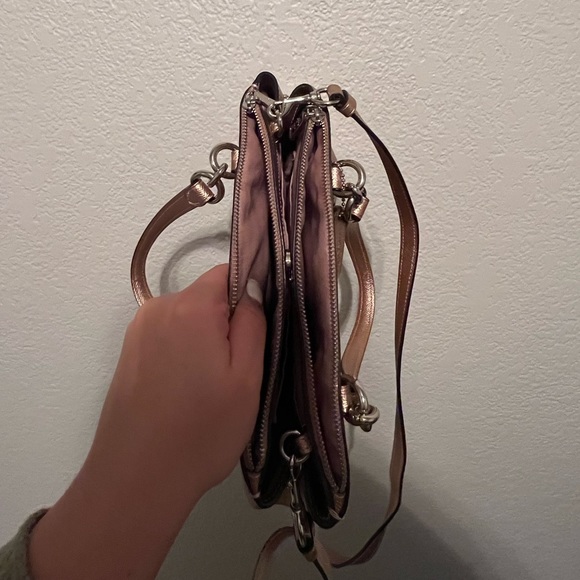 Authentic Coach Purse in Metallic Bronze - Picture 4 of 7